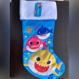 NWT Baby Shark Holiday Themed Christmas Stocking Unisex Toddler Gift Home Decor